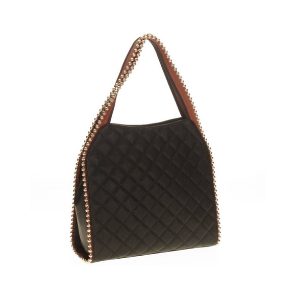 Big Buddha Handbags - Big Buddha quilted black bag